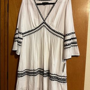 🍄 INC Sweet White & Navy Blue Summer Dress 🍄